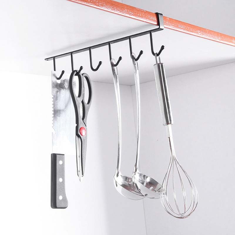 Cup Board Hanging Hook Cabinet Glass Mug Holder Rack Organizer Home Kitchen