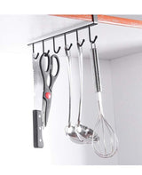 Cup Board Hanging Hook Cabinet Glass Mug Holder Rack Organizer Home Kitchen - Top-Down View