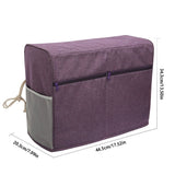 Waterproof Sewing Machine Dust Cover Sewing Equipment Cover Shell with Pockets Sewing Machine Storage Bag - Front View