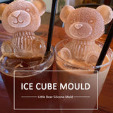 3D Teddy Bear Fondant Mold Silicone Animal Mold Soap Candle Mold Ice Cube for Coffee Milk Tea Candy Gummy Fondant Cake Baking Cupcake Topper Decoration