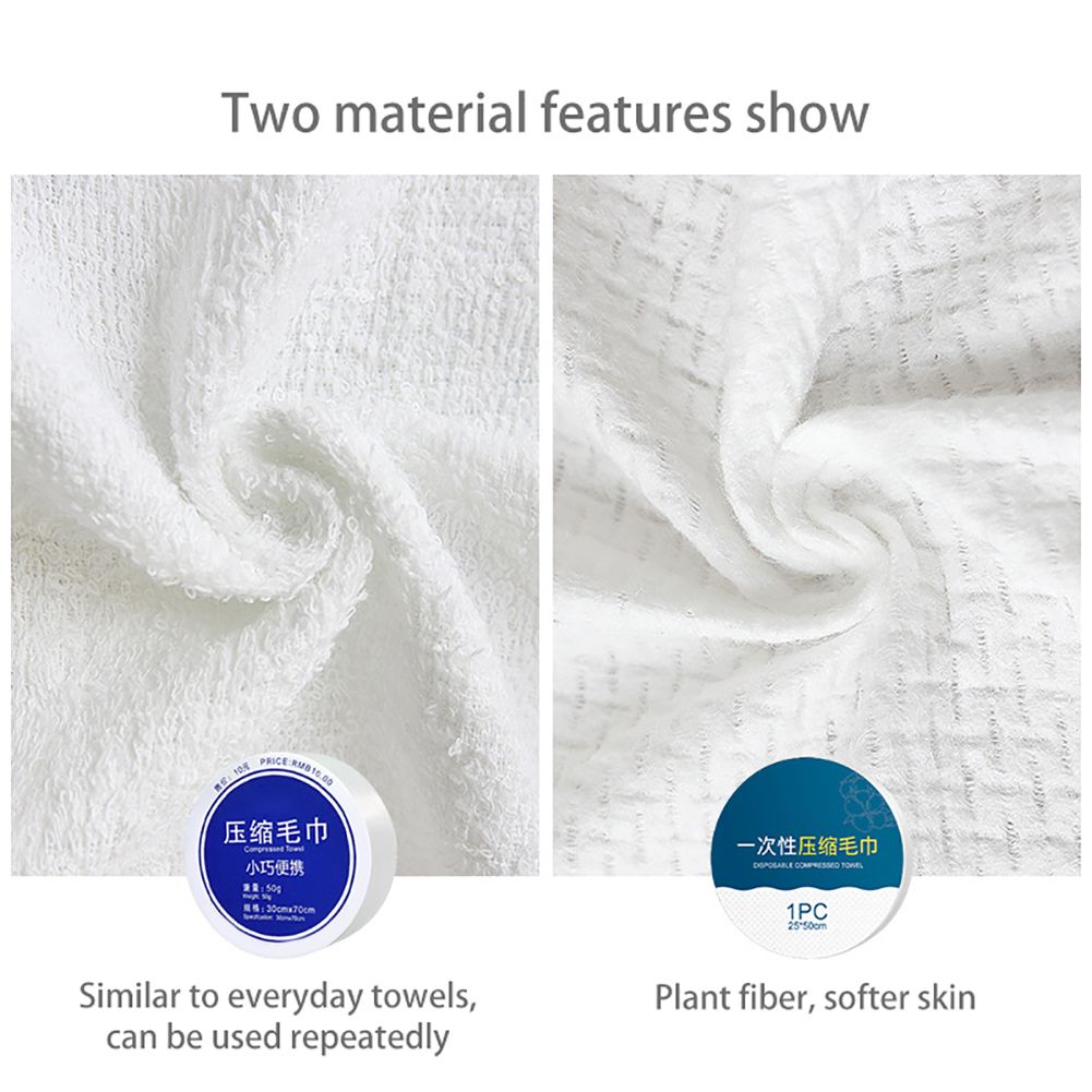 5PCS Compressed Towels Camping Travel Practical Easy To Carry Towels