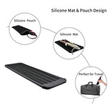 Silicone Heat Resistant Travel Mat Pouch for Curling Iron Hair Straightener Flat Iron and Hair Styling Tool - 45-Degree Angle