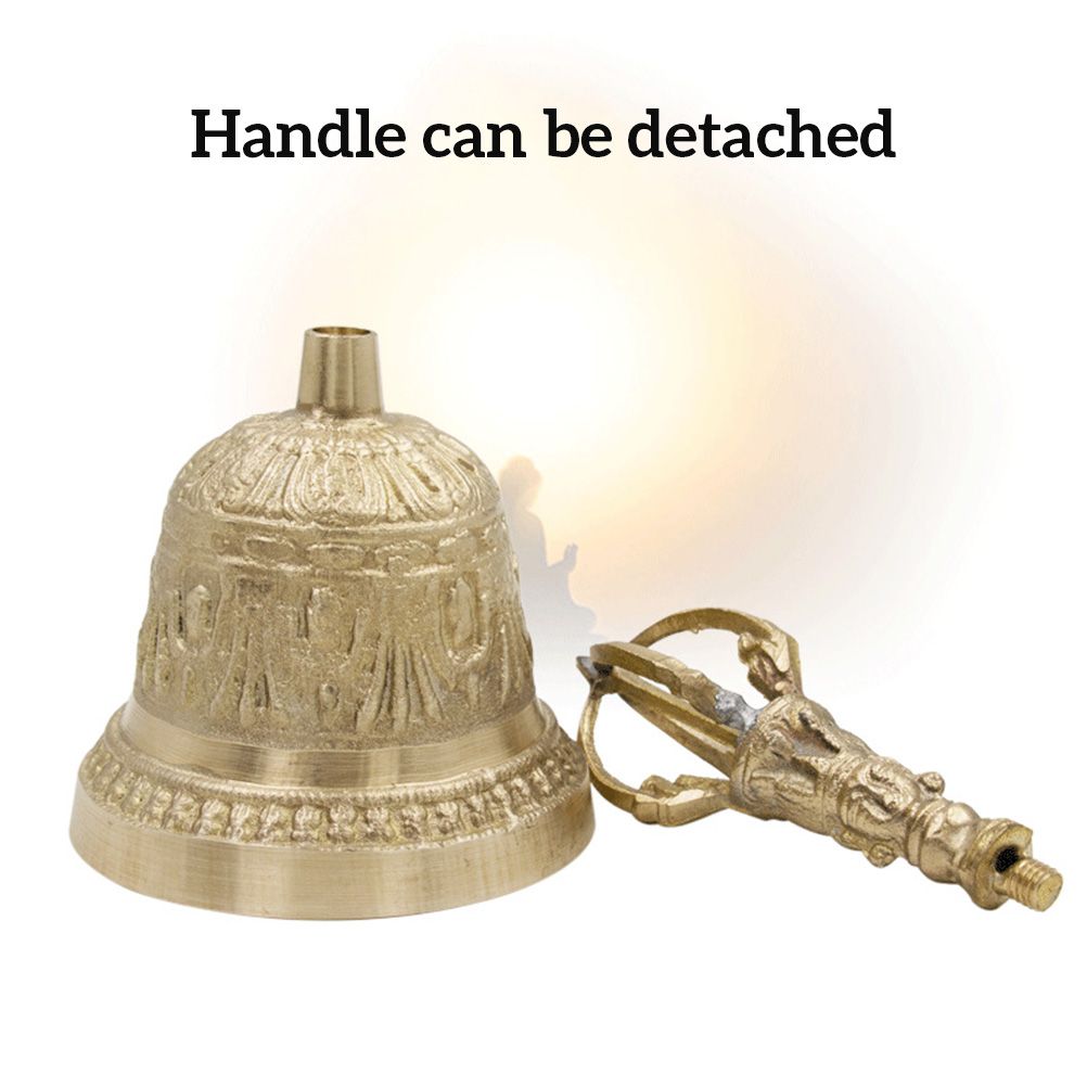 Handmade Hand Bell Tea Meditation Alarm Prayer Tibetan Buddhist Bell
