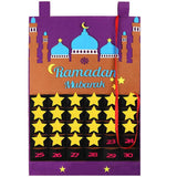 Eid Mubarak Countdown Calendar Felt Eid Mubarak Advent Calendar Ramadan Party Decoration