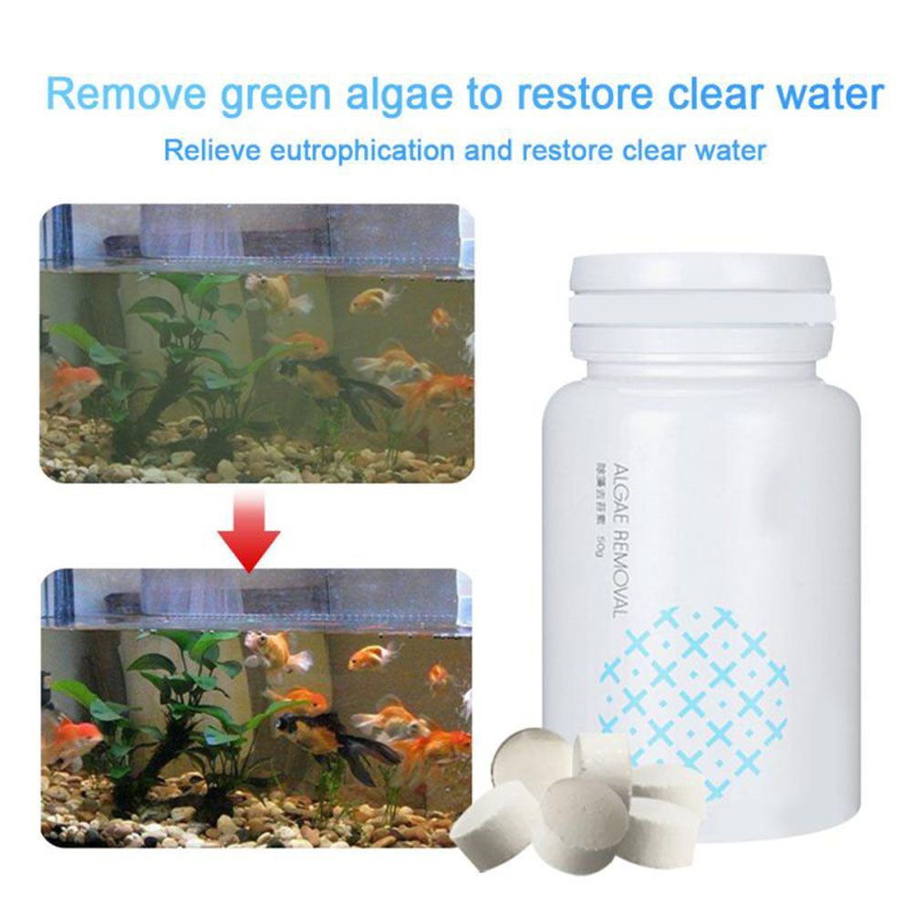 Fish Tank Cleaning Powder Algae Repellent Agent Tank Moss Remover Aquarium Fish Tank Pond Cleaner