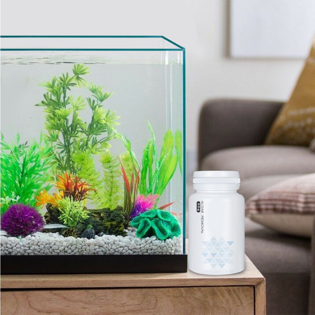 Fish Tank Cleaning Powder Algae Repellent Agent Tank Moss Remover Aquarium Fish Tank Pond Cleaner