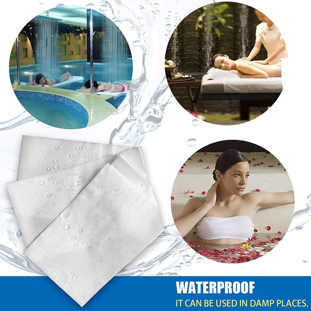 10Pcs Disposable Non Woven Bed Sheet Waterproof and Oil Proof Bed Cover for Beauty Salon SPA Tattoo Massage Table