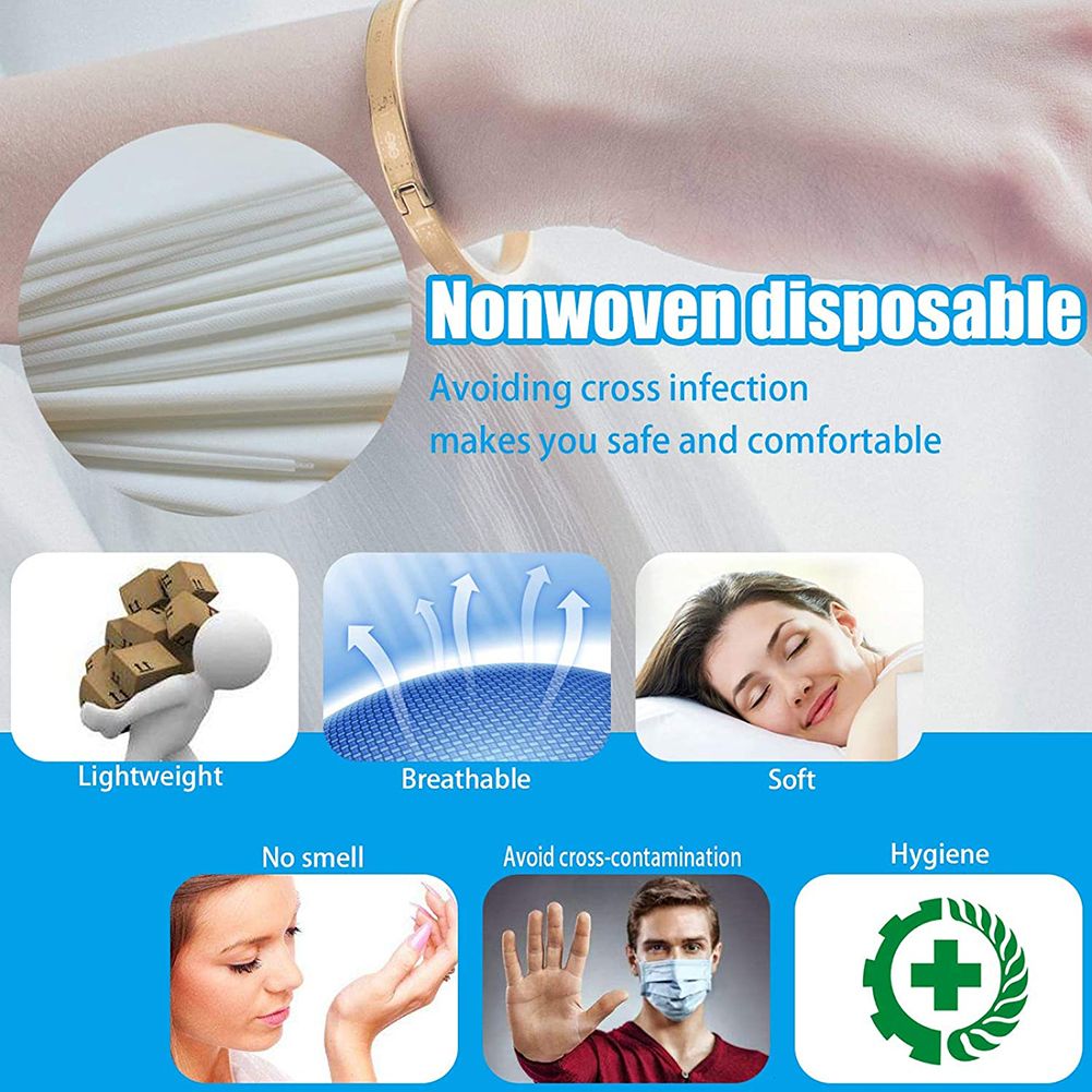 10Pcs Disposable Non Woven Bed Sheet Waterproof and Oil Proof Bed Cover for Beauty Salon SPA Tattoo Massage Table