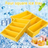 Rectangular Ice Mould Silicone Ice Cube Trays Kitchen Ice Cube Mold