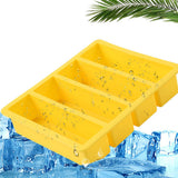Rectangular Ice Mould Silicone Ice Cube Trays Kitchen Ice Cube Mold - Low Angle