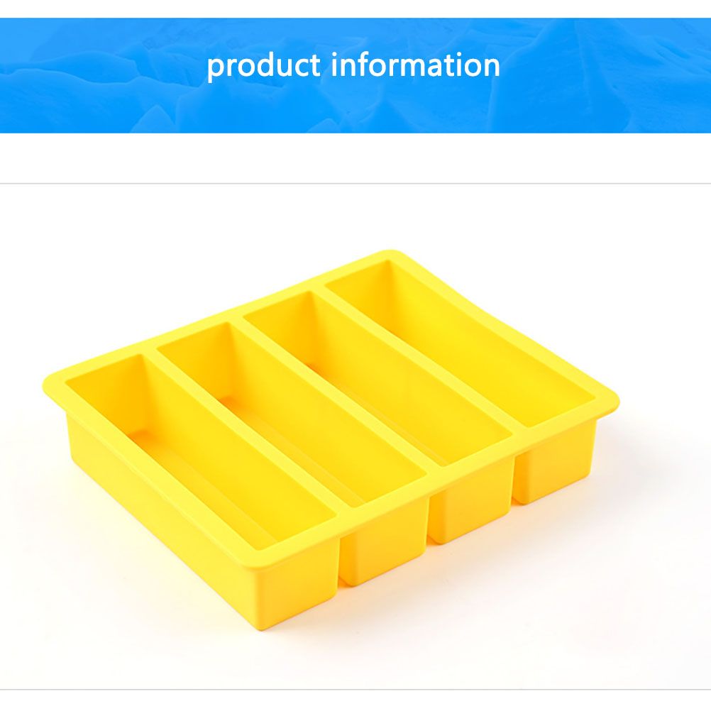 Rectangular Ice Mould Silicone Ice Cube Trays Kitchen Ice Cube Mold