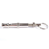 Portable Pet Dog Whistle Keychain Two Tone Ultrasonic Flute Stop Barking Sound Repeller Dog Training Whistle - 45-Degree Angle