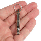 Portable Pet Dog Whistle Keychain Two Tone Ultrasonic Flute Stop Barking Sound Repeller Dog Training Whistle - Low Angle
