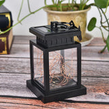 Solar Lantern Lights Outdoor LED Solar Table Lamp Hanging Lantern with Clip for Garden Patio Landscape Decoration