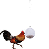 Hanging Foraging Ball Chicken Foraging Toy Plastic Pet Feeding Ball for Bird Hens - Close-Up Angle