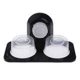 Reptile Food Bowl Insect Breeding Container Wall Hanging Water Dispenser for Spiders Lizards - 45-Degree Angle