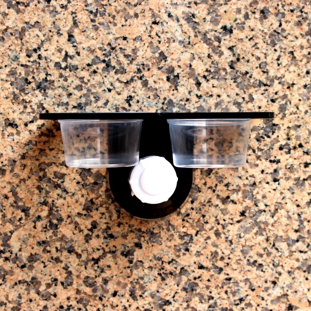 Reptile Food Bowl Insect Breeding Container Wall Hanging Water Dispenser for Spiders Lizards