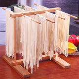 Collapsible Wooden Pasta Drying Rack Beechwood Noodle Spaghetti Holder