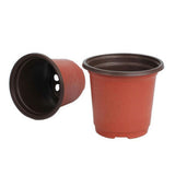 100PCS Plant Flower Pots Plastic Flower Pots Outdoor Living Garden Nursery Seedlings Pot Container