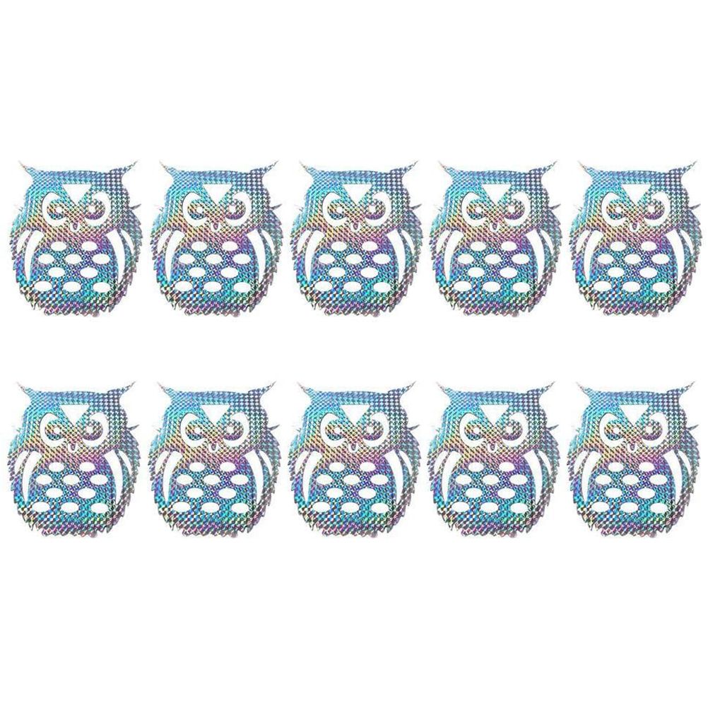 10pcs Anti Collision Alert Stickers Bird Repellent Film Bird Reflective Window Stickers Anti Bird Sticker for Courtyard Window