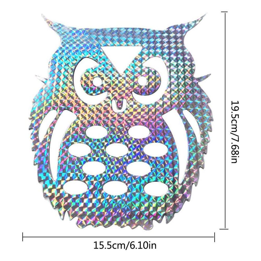 10pcs Anti Collision Alert Stickers Bird Repellent Film Bird Reflective Window Stickers Anti Bird Sticker for Courtyard Window