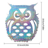 10pcs Anti Collision Alert Stickers Bird Repellent Film Bird Reflective Window Stickers Anti Bird Sticker for Courtyard Window - Side View