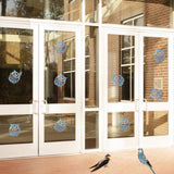 10pcs Anti Collision Alert Stickers Bird Repellent Film Bird Reflective Window Stickers Anti Bird Sticker for Courtyard Window