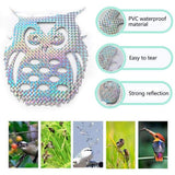 10pcs Anti Collision Alert Stickers Bird Repellent Film Bird Reflective Window Stickers Anti Bird Sticker for Courtyard Window - Rear View