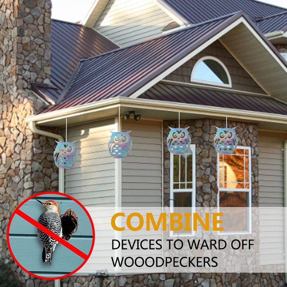 10pcs Anti Collision Alert Stickers Bird Repellent Film Bird Reflective Window Stickers Anti Bird Sticker for Courtyard Window