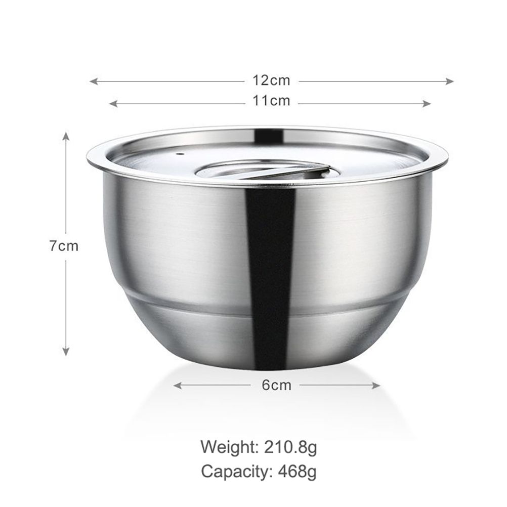 Stainless Steel Steaming Egg Bowls With Lid Anti Scald Food Mixing Bowl DIY Cake Bread Mixer Kitchen Utensil Bowl