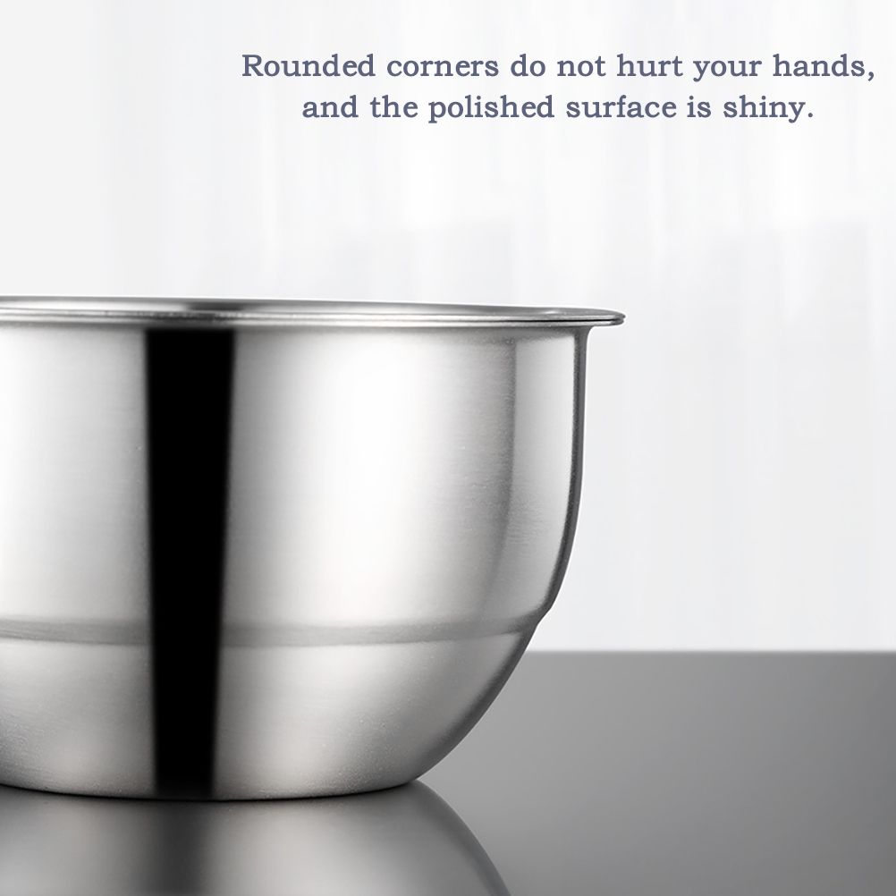 Stainless Steel Steaming Egg Bowls With Lid Anti Scald Food Mixing Bowl DIY Cake Bread Mixer Kitchen Utensil Bowl