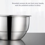 Stainless Steel Steaming Egg Bowls With Lid Anti Scald Food Mixing Bowl DIY Cake Bread Mixer Kitchen Utensil Bowl