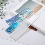Silicone Crystal Epoxy Mold Book Marker DIY Jewelry Making Tool Handcraft Mold - Top-Down View