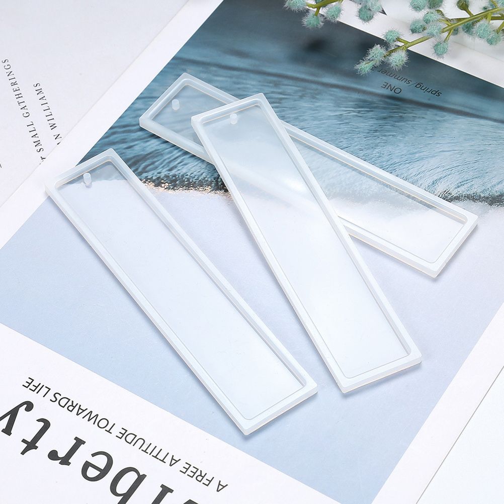 Silicone Crystal Epoxy Mold Book Marker DIY Jewelry Making Tool Handcraft Mold