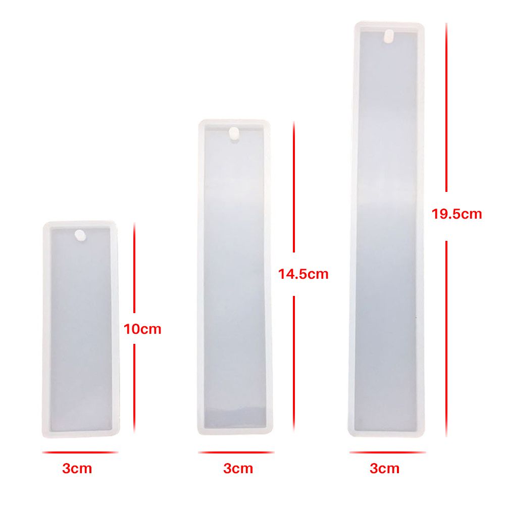 Silicone Crystal Epoxy Mold Book Marker DIY Jewelry Making Tool Handcraft Mold