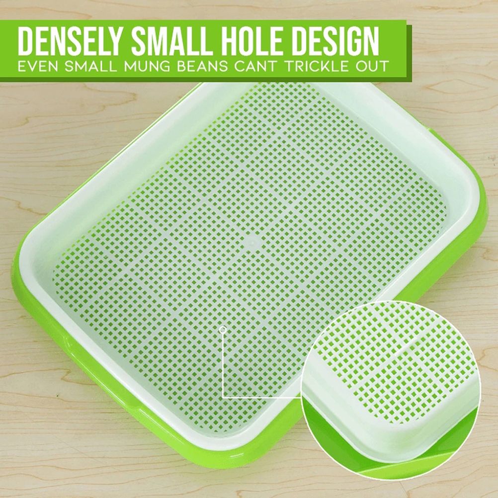 Double Layer Seedling Tray Hydroponic Nursery Tray Garden Seedling Pots