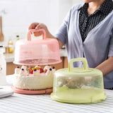 Portable Cupcake Carrier Food Preservation Boxwith Handle Transparent Cake Box