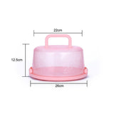 Portable Cupcake Carrier Food Preservation Boxwith Handle Transparent Cake Box