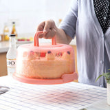 Portable Cupcake Carrier Food Preservation Boxwith Handle Transparent Cake Box - Side View