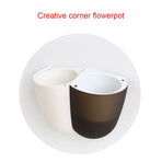 Corner Wall Mounted Flowerpot Self Watering Flower Pot Plastic Plant Pot