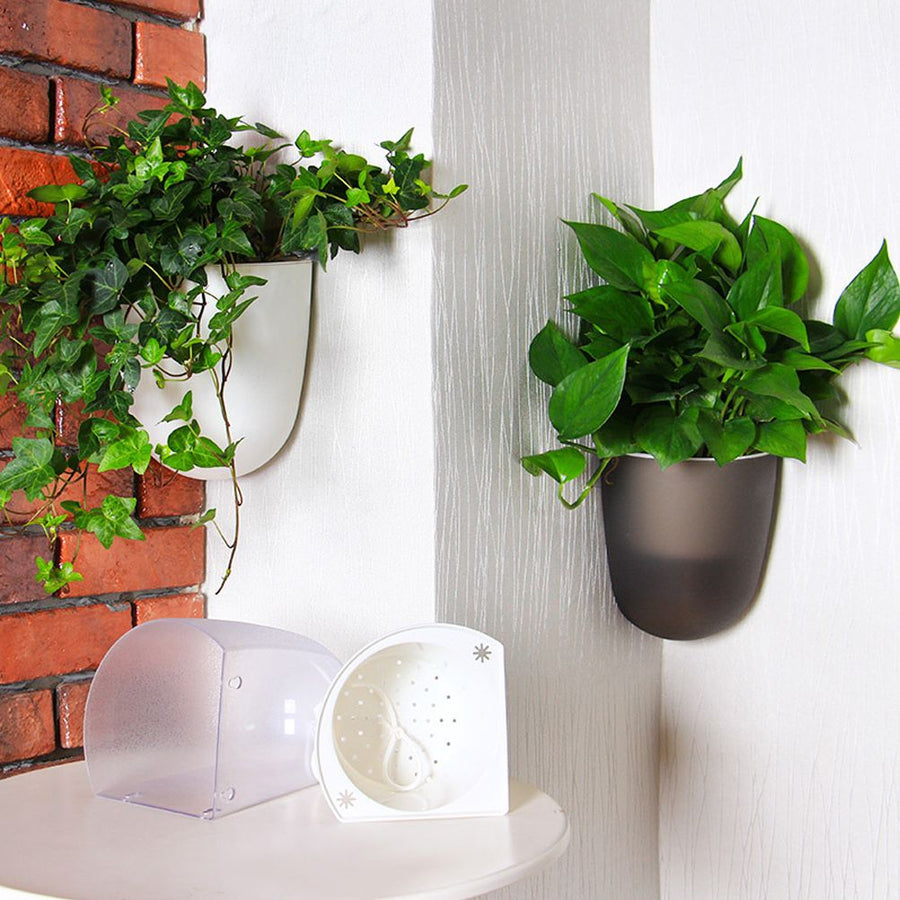 Corner Wall Mounted Flowerpot Self Watering Flower Pot Plastic Plant Pot