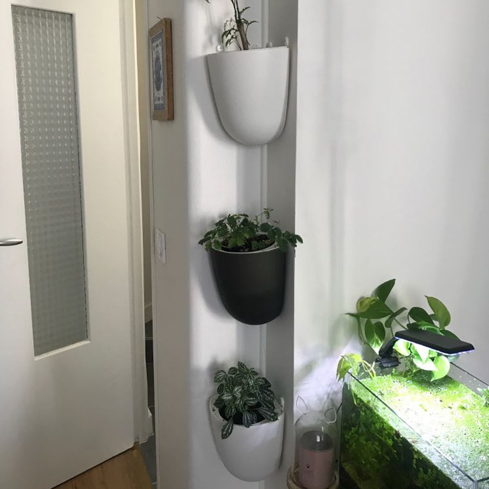 Corner Wall Mounted Flowerpot Self Watering Flower Pot Plastic Plant Pot