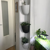 Corner Wall Mounted Flowerpot Self Watering Flower Pot Plastic Plant Pot