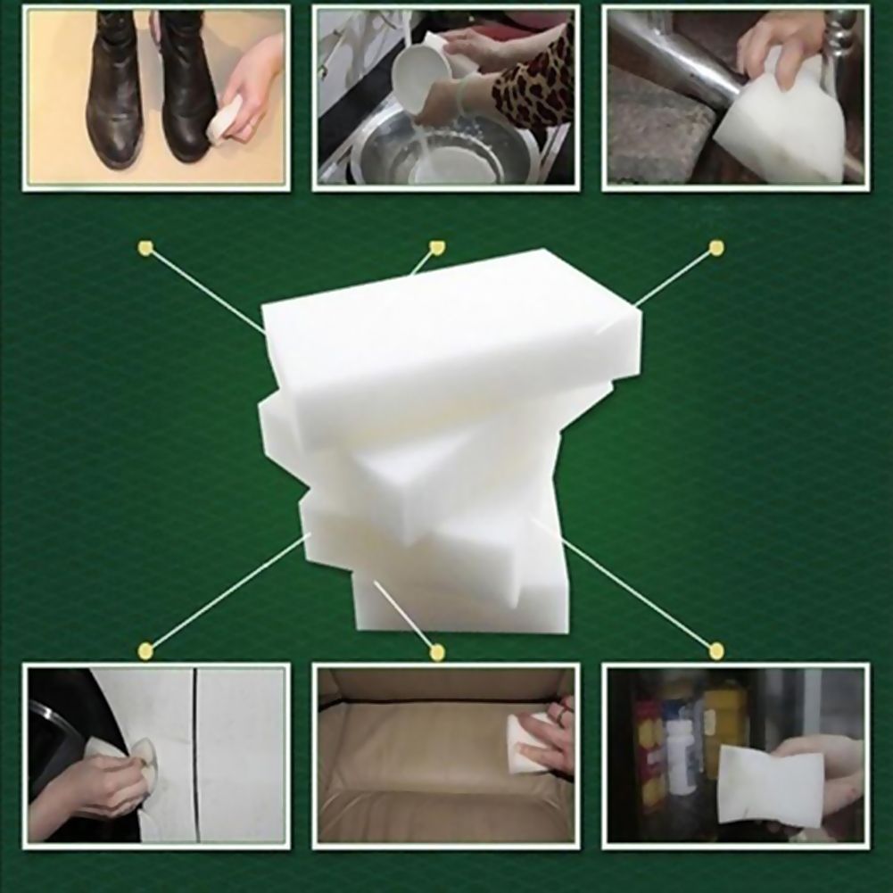 20Pcs Melamine Foam Sponge Erasers Multi Functional Home Cleaning Pads