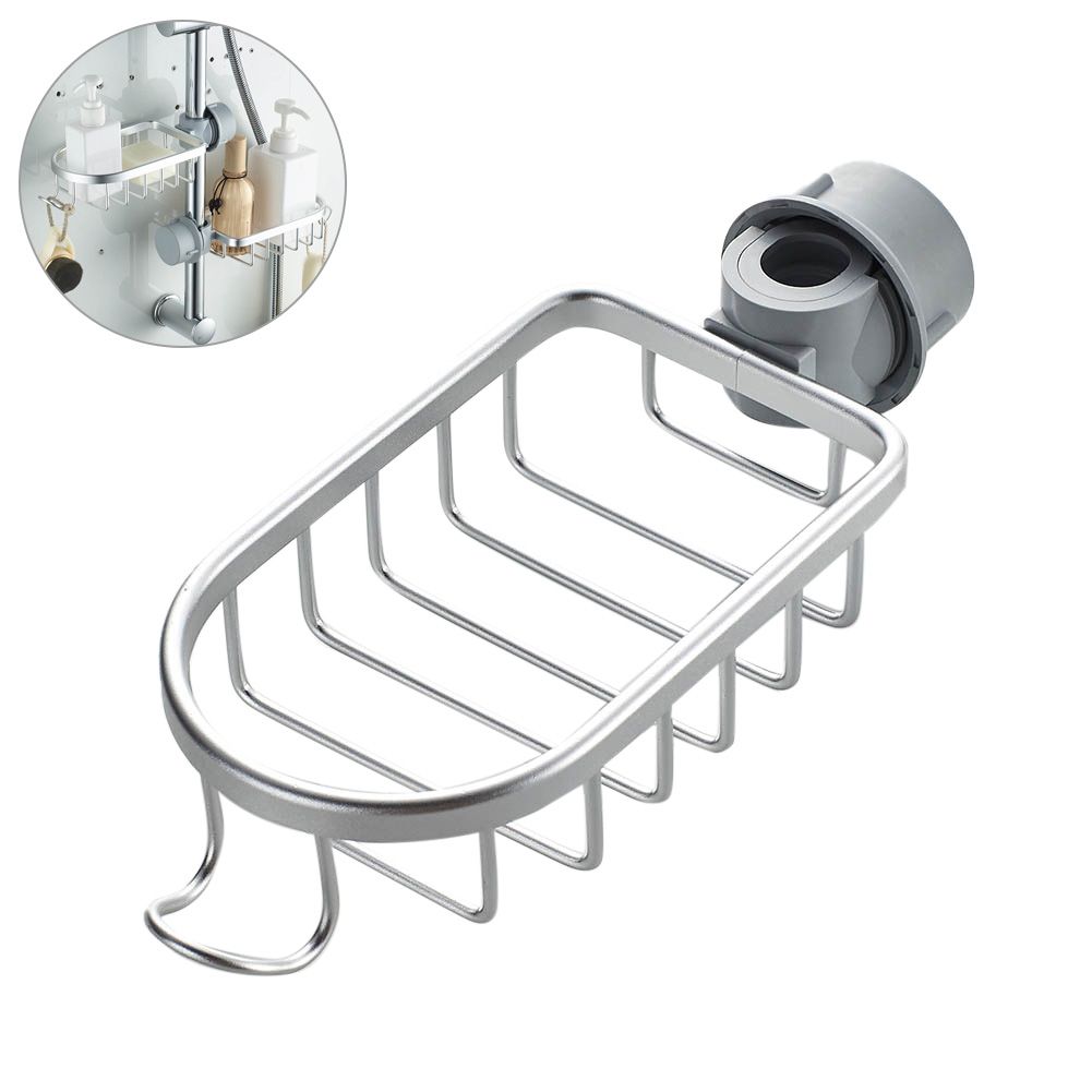 Kitchen Faucet Sponge Holder Stainless Steel Kitchen Sink Caddy Basket Organizer Bathroom Shower Faucet Storage Rack