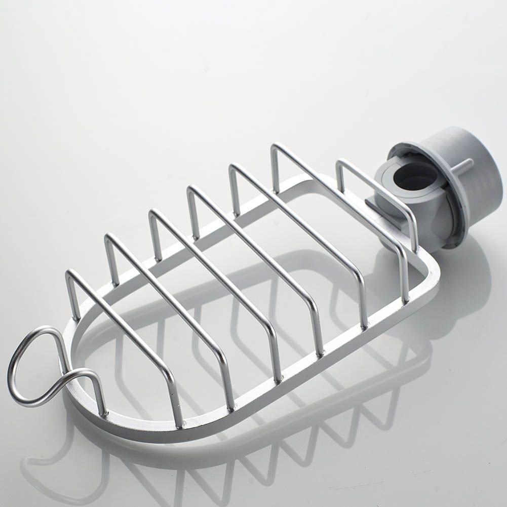 Kitchen Faucet Sponge Holder Stainless Steel Kitchen Sink Caddy Basket Organizer Bathroom Shower Faucet Storage Rack