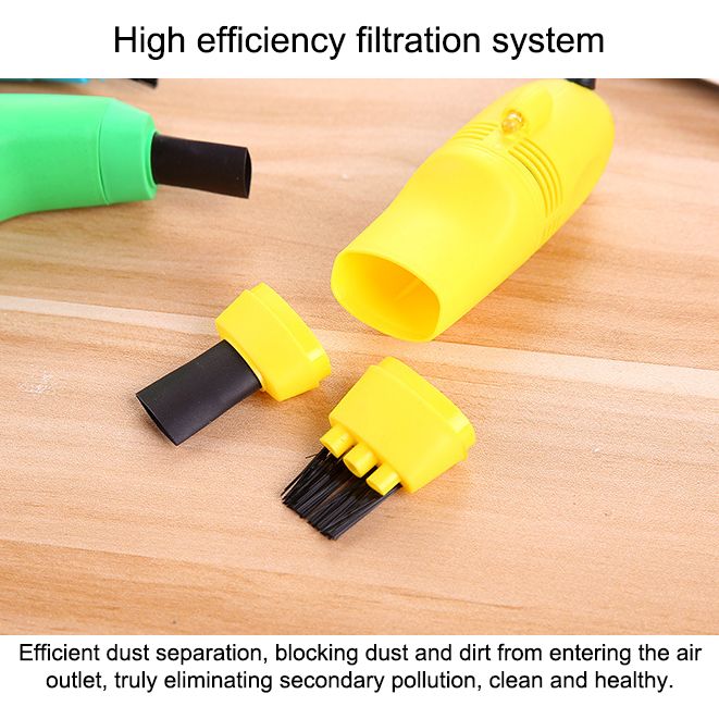 USB Mini Computer Keyboard Vacuum Cleaner PC Laptop Brush Dust Cleaning Kit