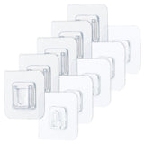 5 Pcs Wall Mounted Holder Strong Adhesive Hanger Punch Free Hanging Hook for Home Bathroom