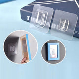 5 Pcs Wall Mounted Holder Strong Adhesive Hanger Punch Free Hanging Hook for Home Bathroom