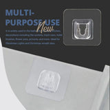 5 Pcs Wall Mounted Holder Strong Adhesive Hanger Punch Free Hanging Hook for Home Bathroom